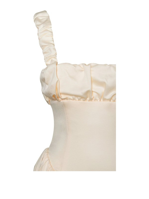 Satin Corset Maxi Dress