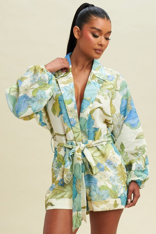 BLUE GARDENS ROMPER