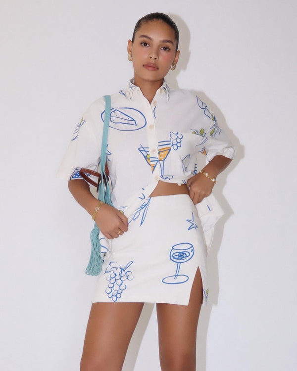 COCKTAIL HOUR MINI SKIRT SET
