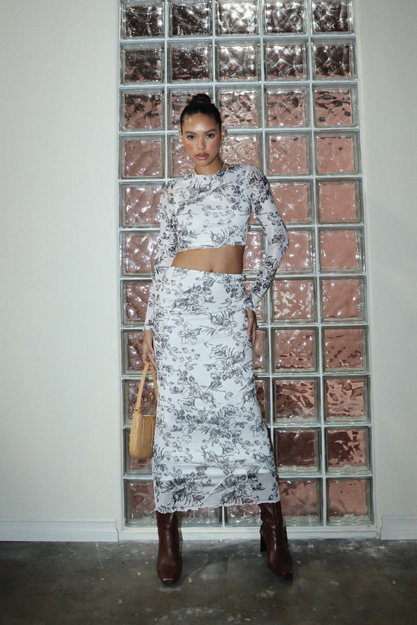VINTAGE FLORAL MESH SET