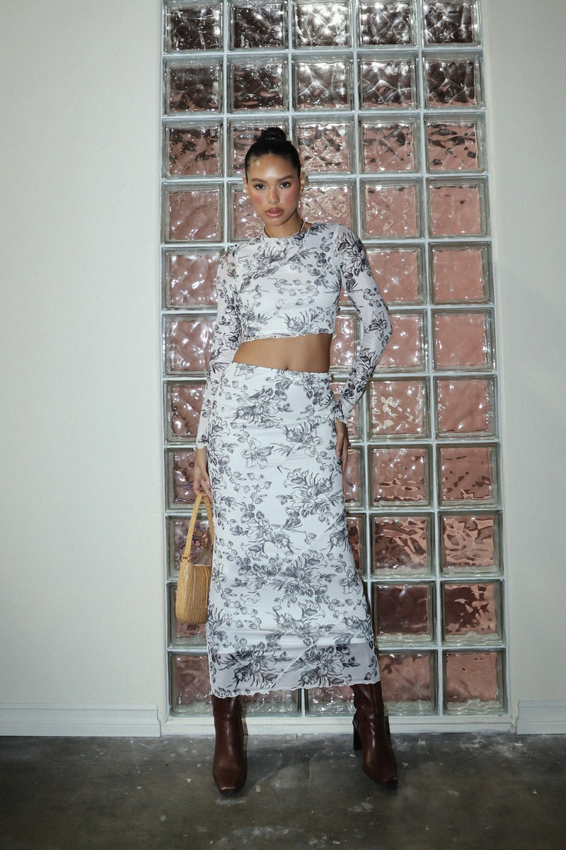 VINTAGE FLORAL MESH SET