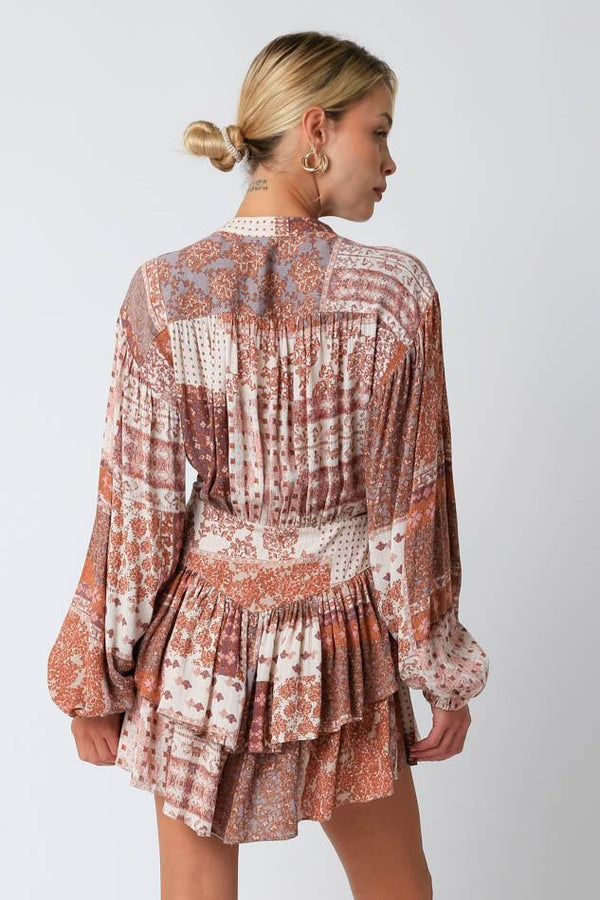 Paisley Print Dress